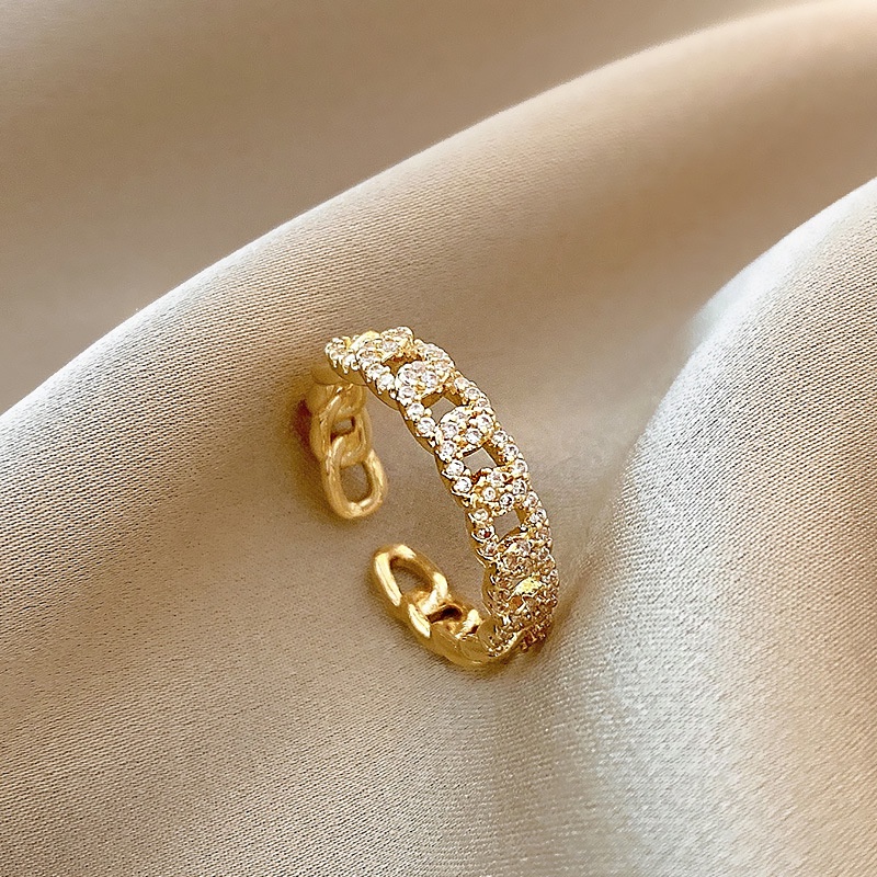Nhẫn mạ vàng đính đá Zircon không gây dị ứng nhiều kiểu dáng thời trang sành điệu cho nữ