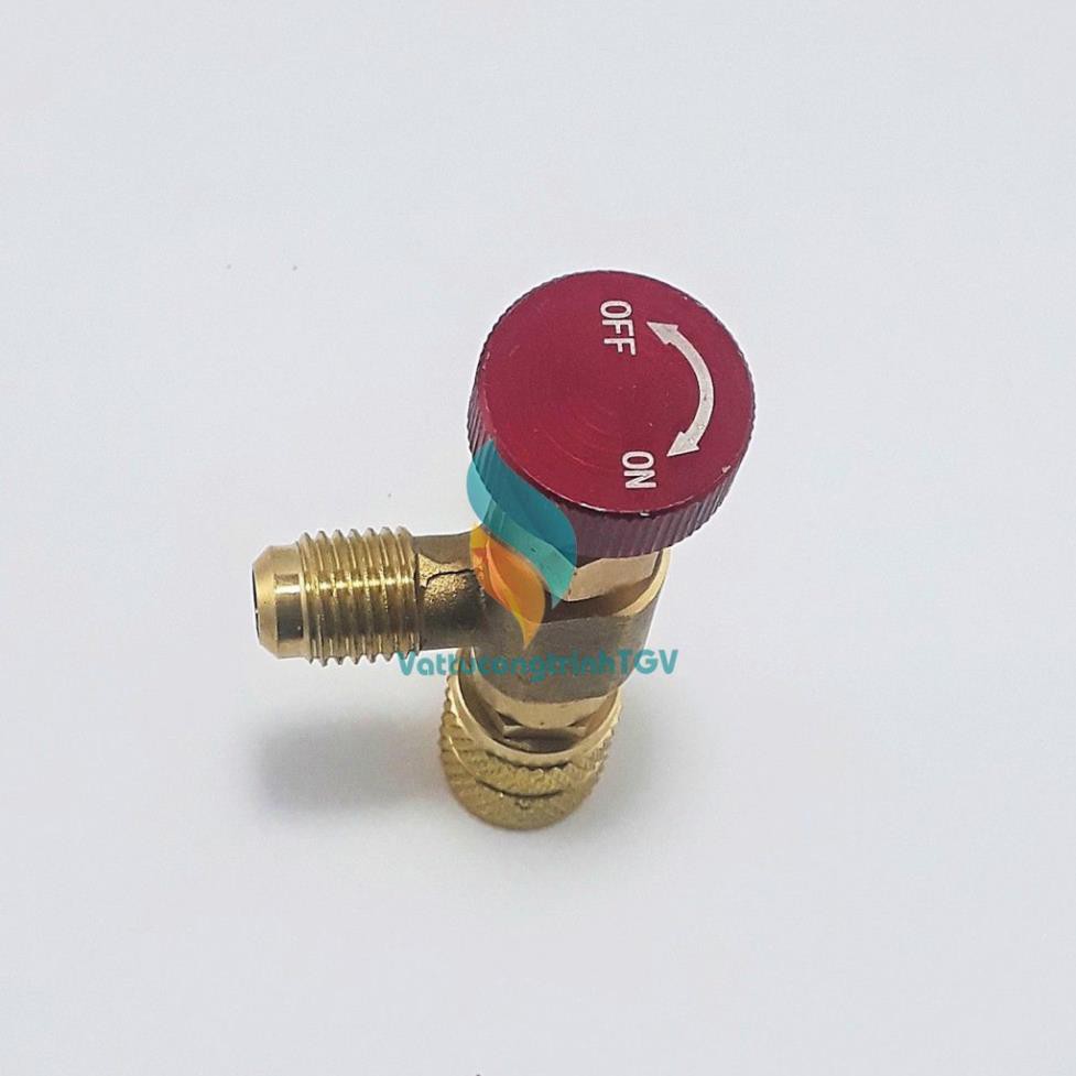 Van khóa chống bỏng Gas R410 đầu đỏ Hongsen HS-1221