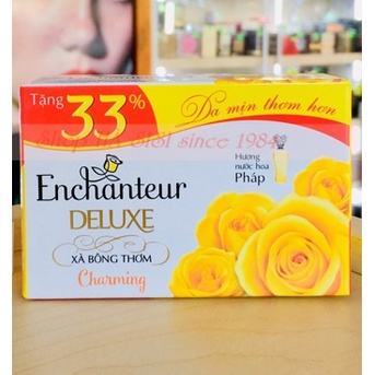 Xà bông tắm hương thơm nước hoa ENCHANTEUR Deluxe Charming (120g - 90g )