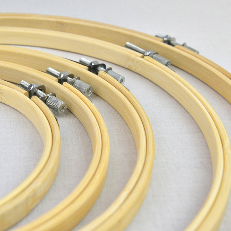 Khung Thêu Bằng Tre Bảo Vệ Môi Trường Tiện Dụng Bamboo Embroidery Hoop