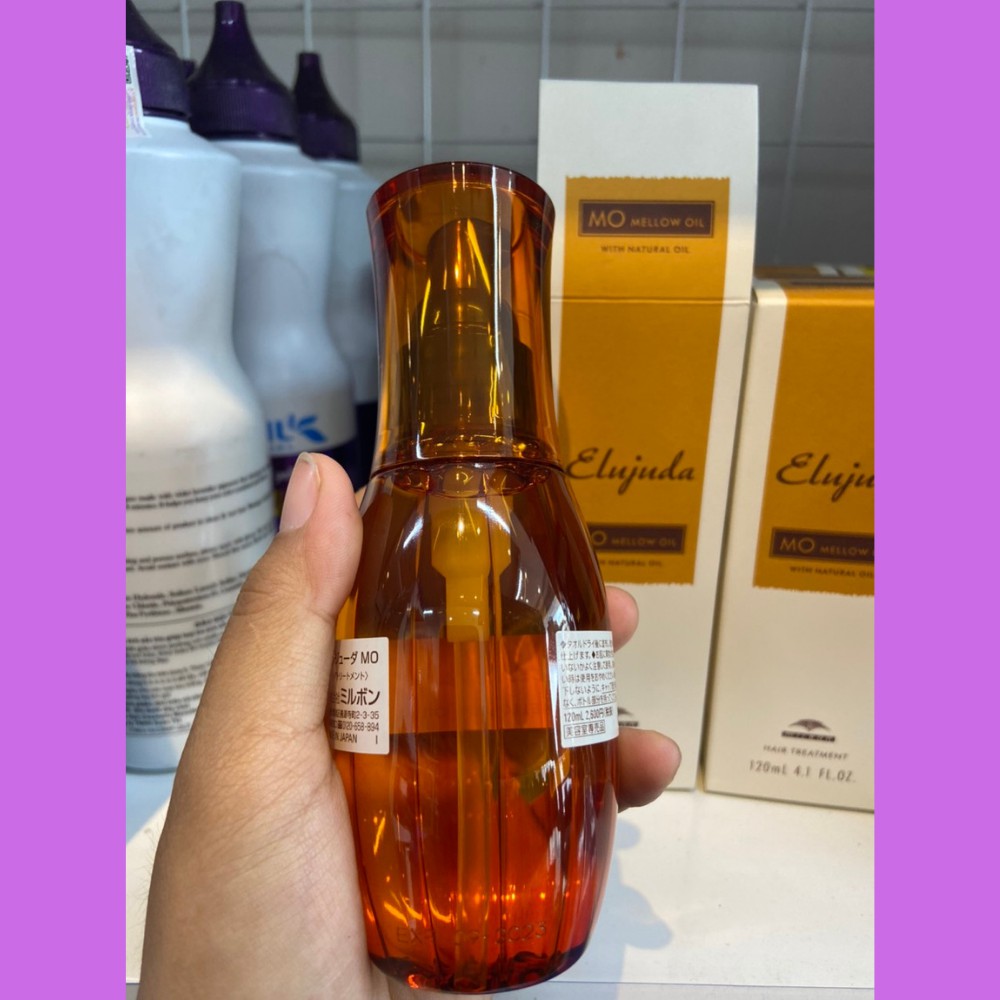 _Tinh dầu Argan Milbon MO dưỡng phục hồi tóc Elujuda Japan 120ml