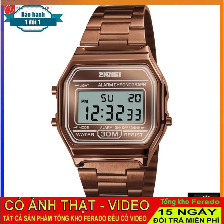 [ xả kho ] ĐỒNG HỒ NAM- NỮ SKMEI 1123 DÂY THÉP KHÔNG GỈ, ĐỒNG HỒ ĐIỆN TỬ