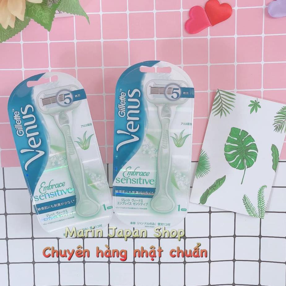 (SALE ) Dao Cạo lông body toàn thân Nữ Gillette Venus Embrace Sensitive nội địa Nhật Bản