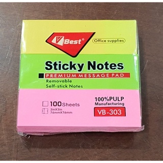 Giấy note phân trang 5 màu, 3 màu