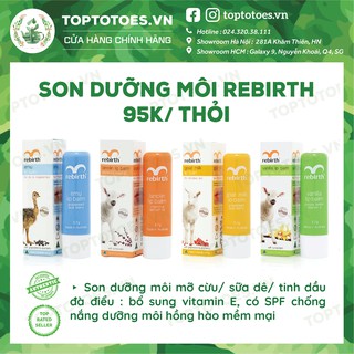 Son dưỡng môi chống nắng Rebirth dưỡng môi mềm mại, hồng hào, có SPF ngừa thâm môi