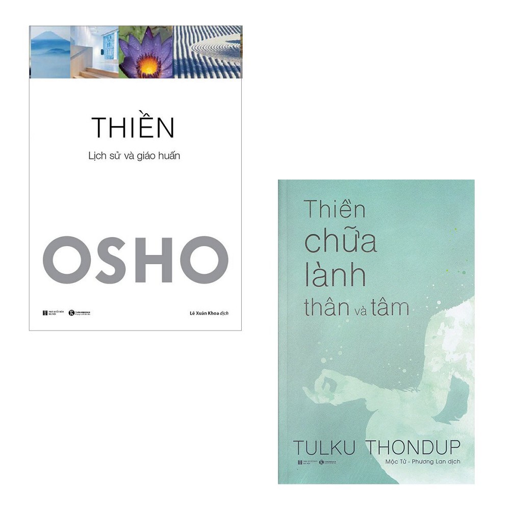 Sách Thái Hà Books - Combo Thiền Chữa Lành Thân và Tâm + Thiền - OSHO (2 Cuốn)