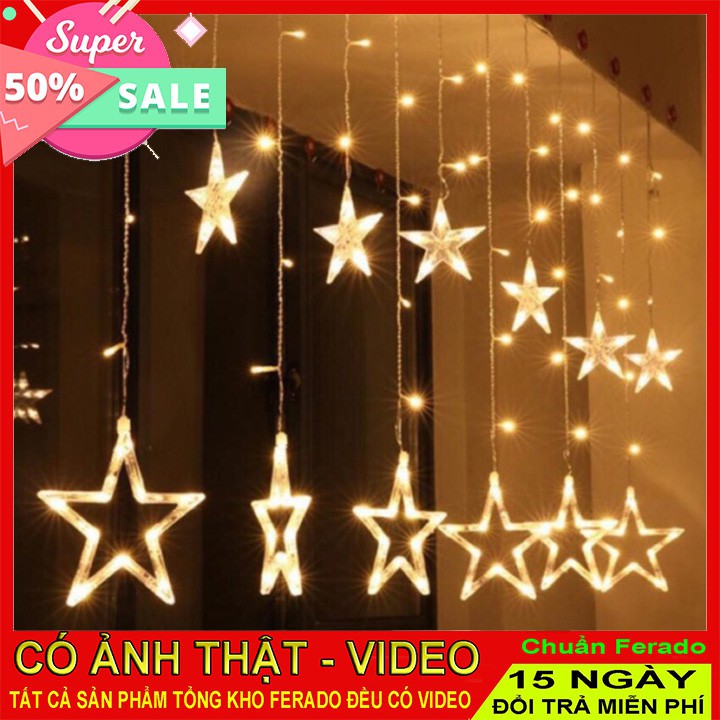 Đèn nháy nhiều màu trang trí nhà cửa hình ngôi sao