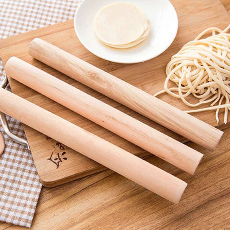 Cây Lăn Bột Làm Bánh Bằng Gỗ  28cm - Cán gỗ lăn bột làm bánh tiện dụng cho nhà bếp