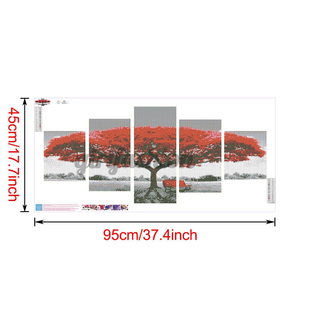 Tranh Thêu Chữ Thập Đính Đá Kim Cương 5d 90x45cm