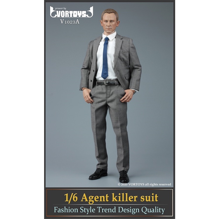 Mô hình trang phục Nam 1/6 V1023 Agent Killer Suit - Hãng Vortoys