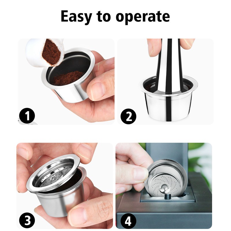 Coffee Capsule Stainless Steel Reusable Refillable Filters for K Fee /Caffitaly Coffee Machine-2