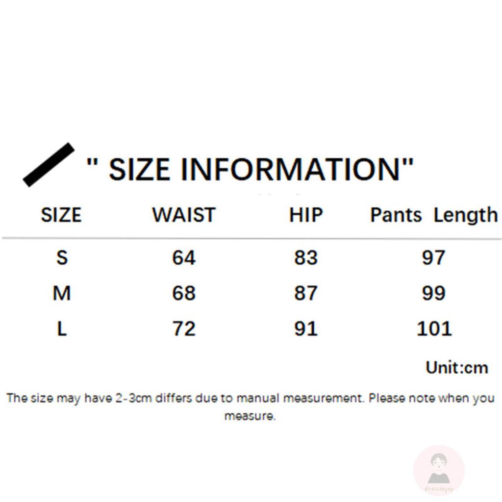 Quần Dài Ống Loe Lưng Thấp Màu Đen / Trơn Đơn Giản Size S / M / L