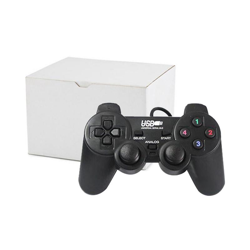 Tay cầm chơi game có dây màu đen