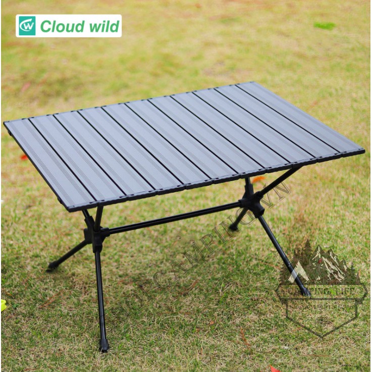 Bàn nhôm gấp gọn điều chỉnh 2 cấp độ cao Cloud Wild T-520,dành cho dã ngoại cắm trại