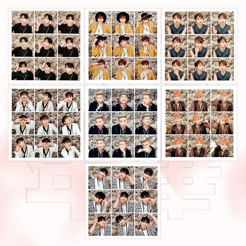 Bộ Thẻ Ảnh Lomo In Hình Thành Viên Nhóm Nhạc BTS