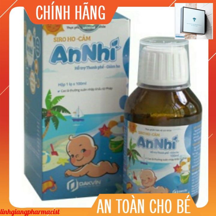 (toa bác sĩ) siro cảm ho AN NHI chai 100ml giảm cảm, ho hiệu quả an toàn( dùng được cho phụ nữ có thai,cho con bú