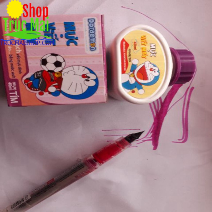 Mực tím luyện chữ đẹp lốc 8 lọ 40ml ( màu Tím Mồng Tơi