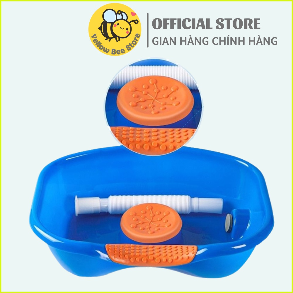 Chậu gội đầu tại giường, thau gội đầu tại nhà cho bà bầu, trẻ em, người bệnh, chất liệu nhựa ABS cao cấp, bền đẹp