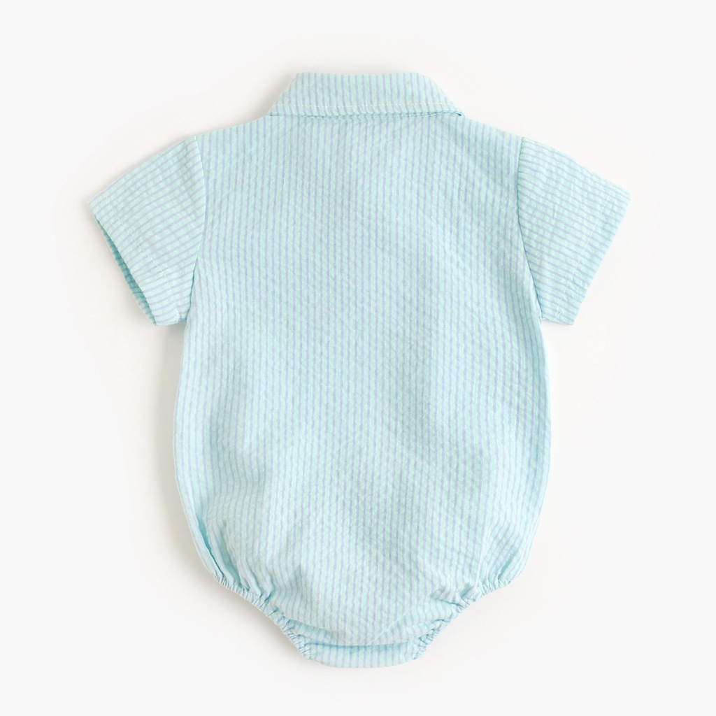 Sanlutoz Bộ Áo Liền Quần Bằng Cotton Họa Tiết Kẻ Sọc Thời Trang Mùa Hè Cho Bé Sơ Sinh