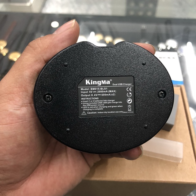 Pin + Sạc BLS5 cho máy Olympus - hiệu Kingma bảo hành 12 thánh 1 đổi 1