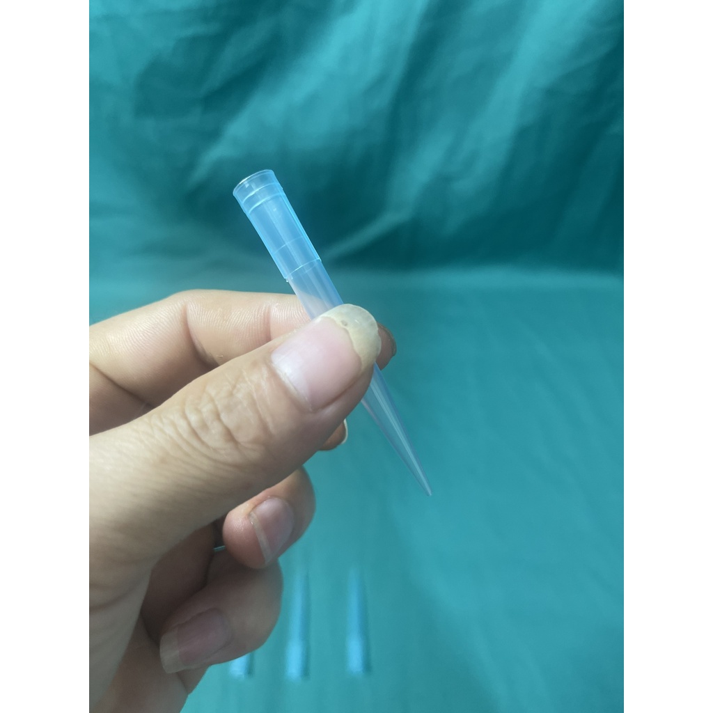 [ Combo 5 Túi ] Đầu Côn Xanh Thường ( Không Khía) 1000ul Dùng Cho Gilson Pipette Túi 500 Cái