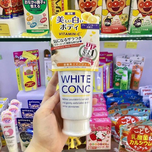 TẨY DA CHẾT TRẮNG DA TOÀN THÂN WHITE CON C Nhật Bản