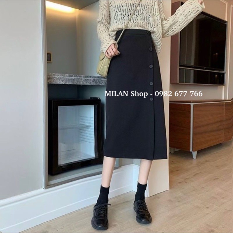 Chân váy dạ dài qua gối kèm đai các kiểu | BigBuy360 - bigbuy360.vn