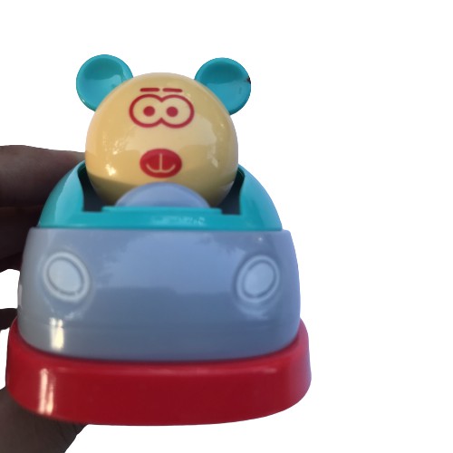 Bộ đồ chơi xe đấu nhau sắc màu, 2 xe húc nhau vui nhộn, xe hình chuột đáng yêu, có hộp đựng sang trọng