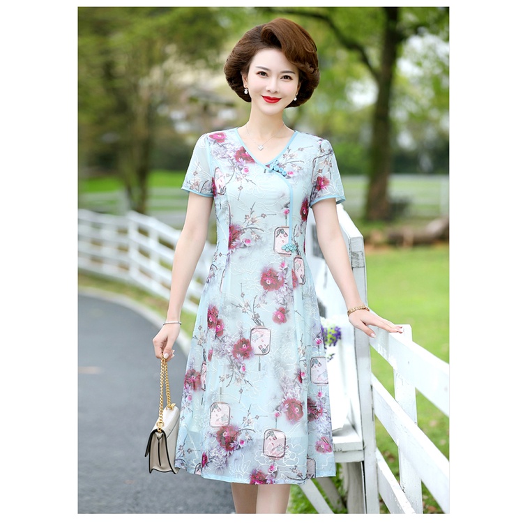 Đầm Thời Trang Mùa Hè Phong Cách Mới Dành Cho Phụ Nữ Trung Niên 2022