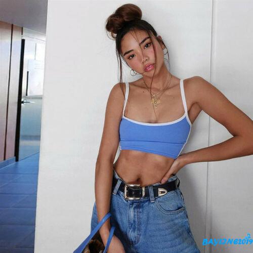 Áo croptop sát nách phong cách sành điệu cho nữ