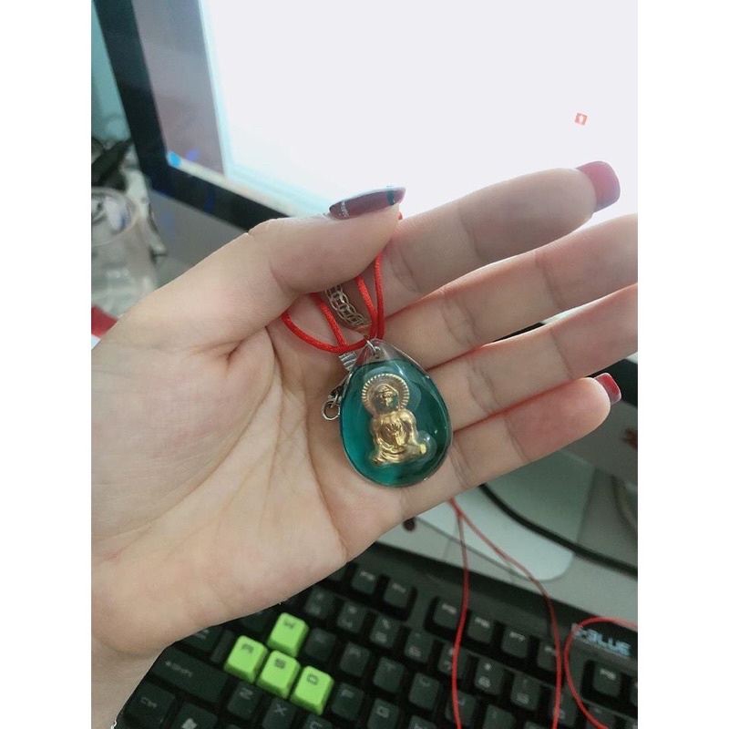 Dây Chuyền Chỉ Đỏ Tượng Phật May Mắn, Bình An
