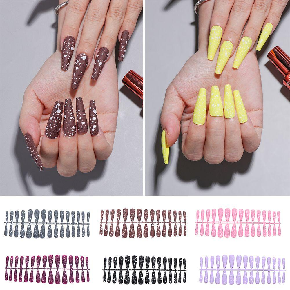 Bộ 24 Móng Tay Giả Múa Ba Lê Che Phủ Toàn Diện