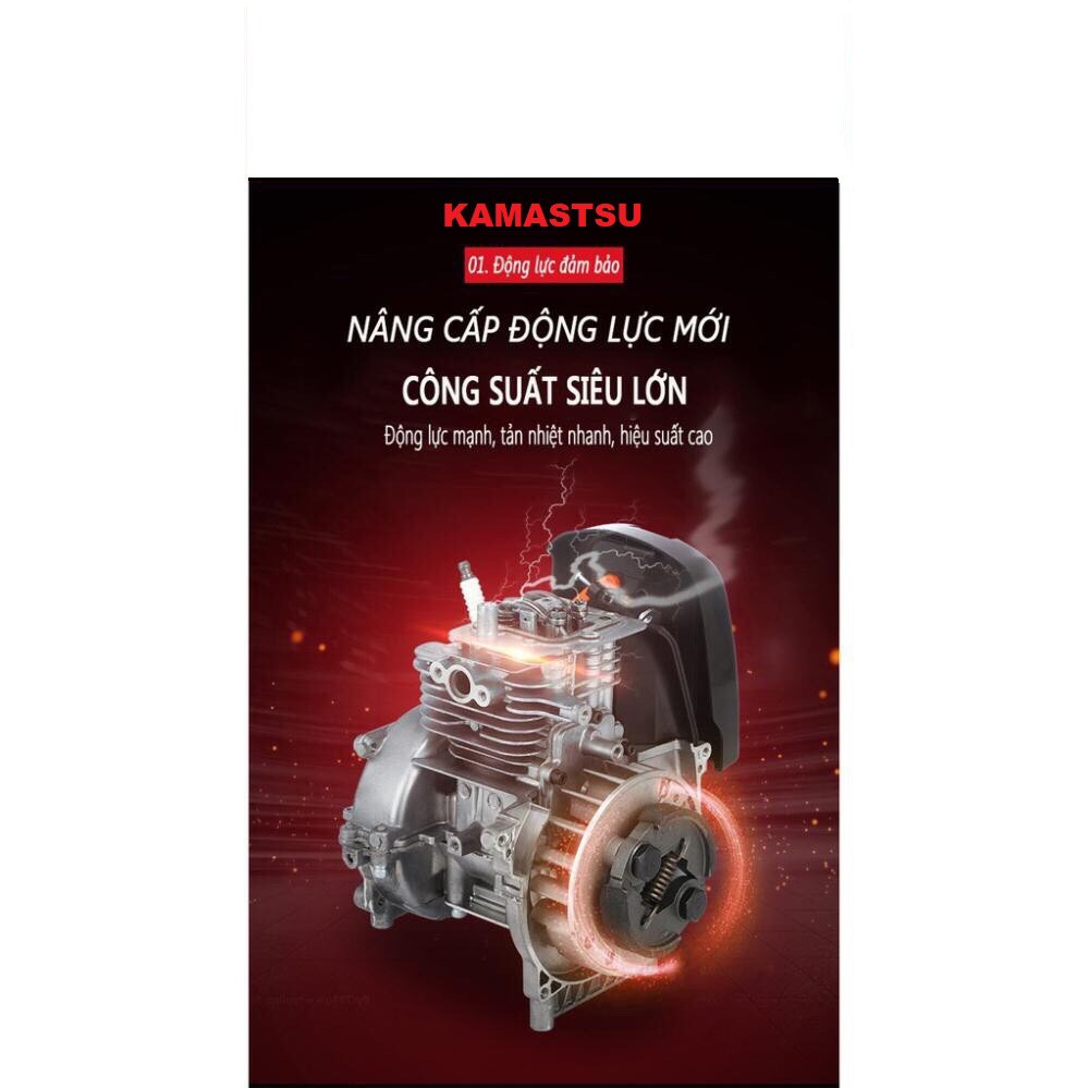 máy cắt cỏ kamastsu km43 ✨ CHÍNH HÃNG ✨ máy cắt cỏ động cơ 2 thì bền bỉ , mạnh mẽ , CÔNG NGHỆ NHẬT BẢN