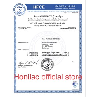 Sữa công thức Honilac Premium số 2 400g