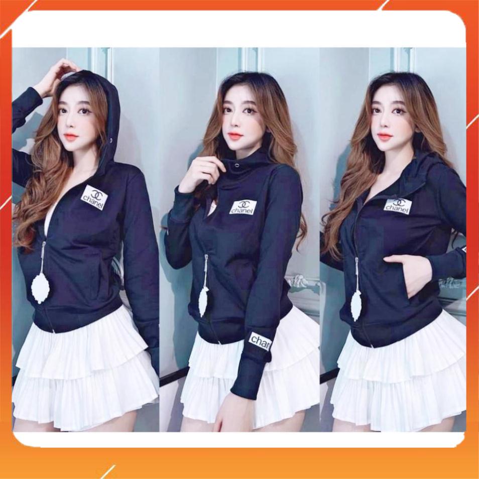 Áo Khoác da cá  dài Nữ Chống Nắng Logo thêu CN 💟
