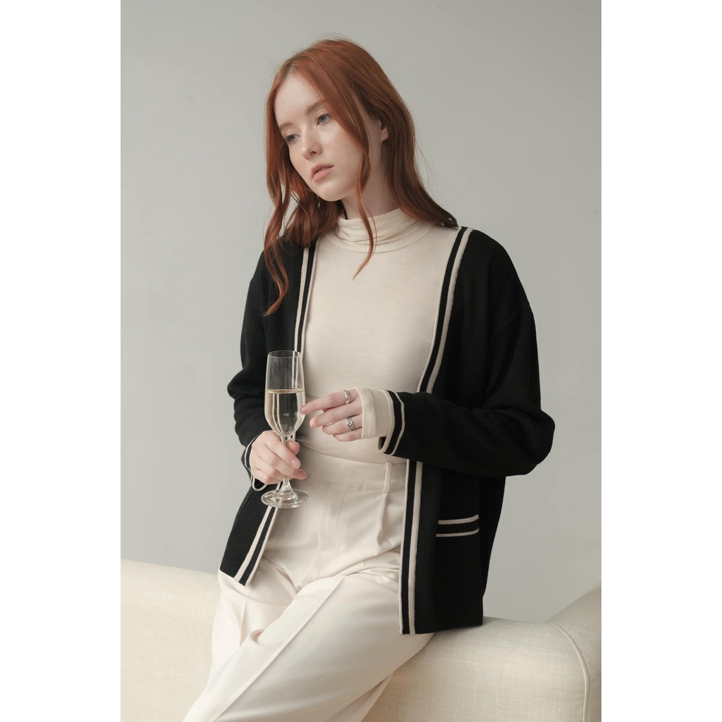 Cardigan len mỏng cổ tim Hàn Quốc
