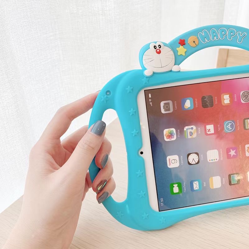 Bao Da Máy Tính Bảng In Hình Doraemon Cho Ipad Air4321 Pro 7.9 9.7 10.5 11 10.2 10.9 "Inch Mini 1 2 3 4 5 2017 / 2018 / 2019 / 2020