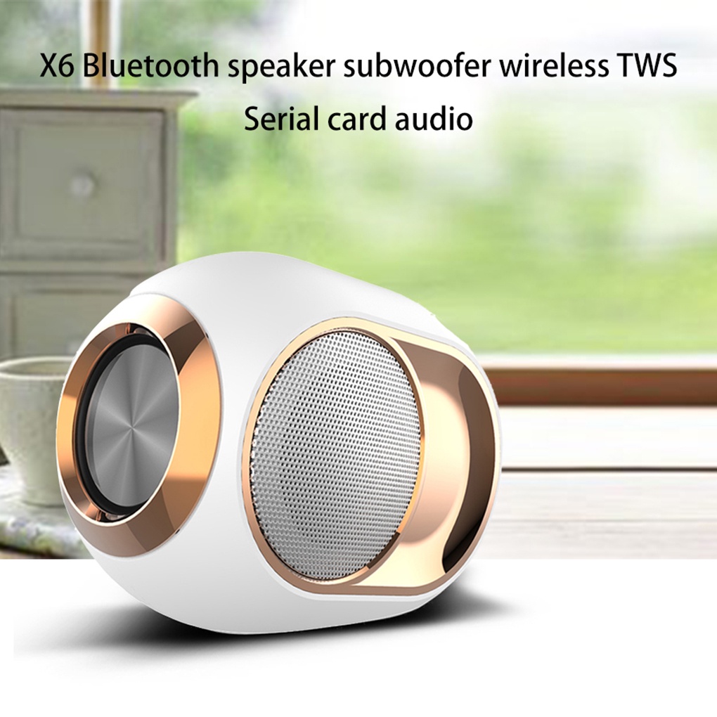 Loa TWS X6 Bluetooth 5.0 không dây âm siêu trầm hỗ trợ thẻ TF chất lượng cao