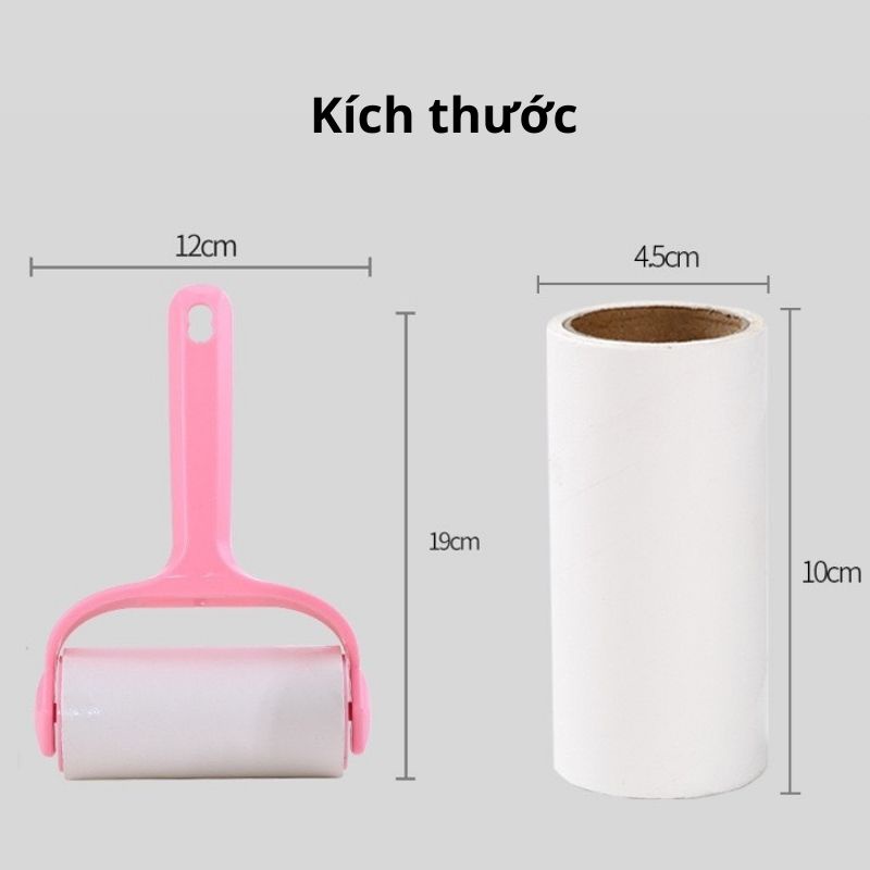 Cây lăn bụi quần áo, làm sạch bụi tóc dính ga giường sofa lông chó mèo Min House
