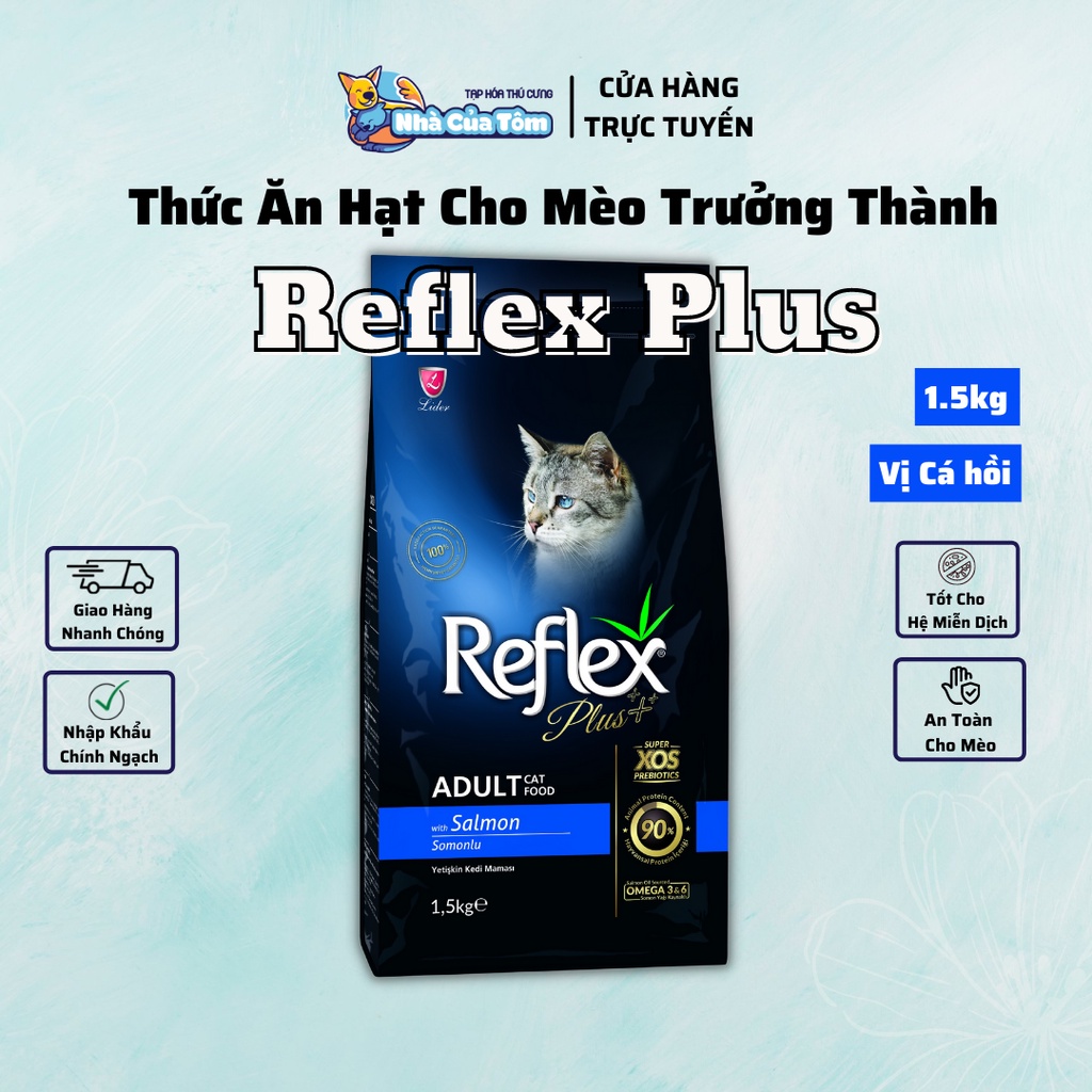 [Bao 1.5kg] Thức Ăn Hạt Cao Cấp Reflex Plus Cho Mèo