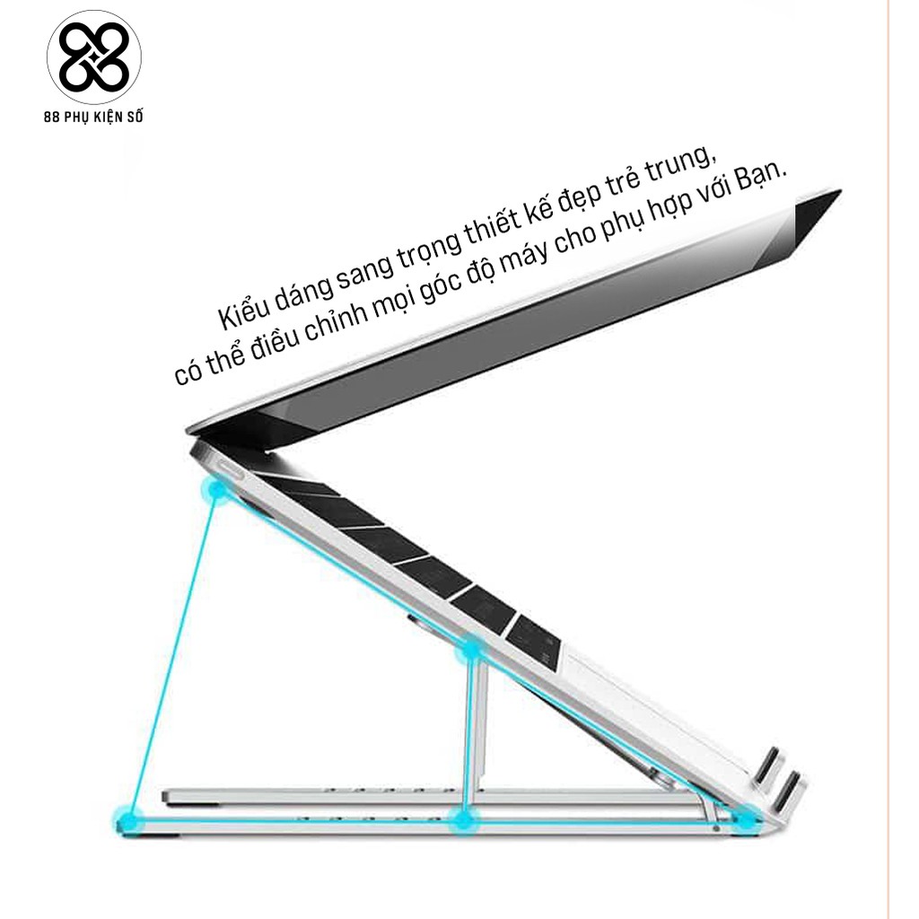 Giá đỡ Aluminum Wiwu S400 cho Macbook và Laptop 13 inch đến 15.5 inch chính hãng | BigBuy360 - bigbuy360.vn