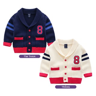 Áo khoác len CARDIGAN bé trai WAPYPY áo len cho bé họa tiết đáng yêu hàng xuất Âu Mỹ