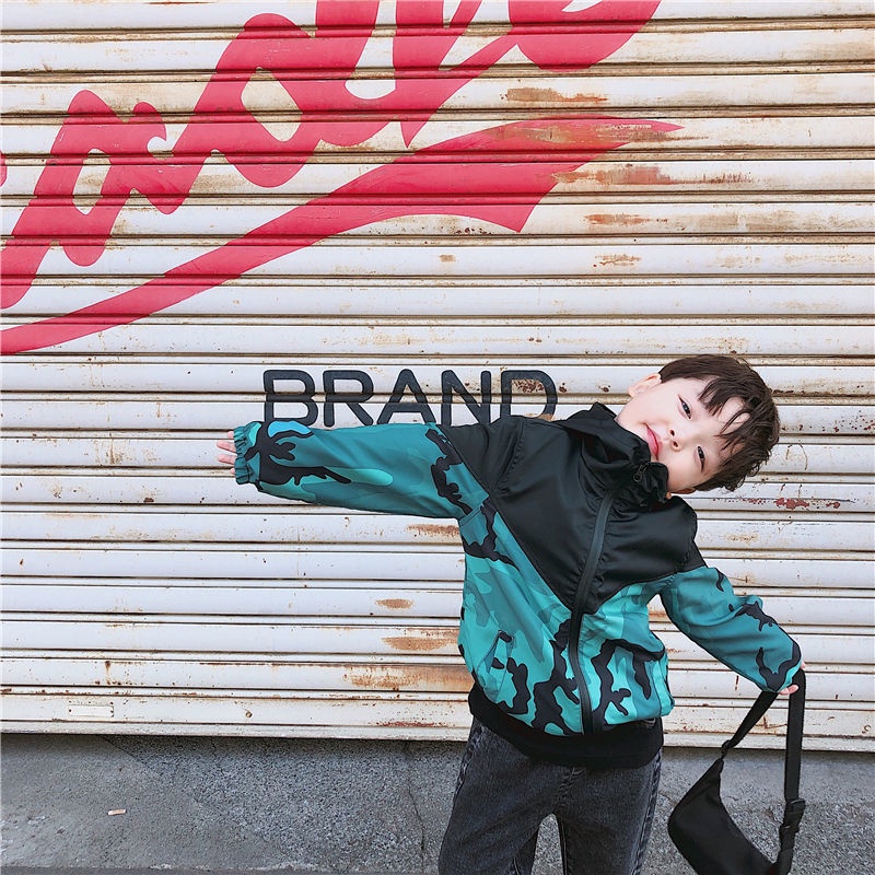 Áo Khoác Hoạ Tiết Lính Cho Bé 1-15 Tuổi