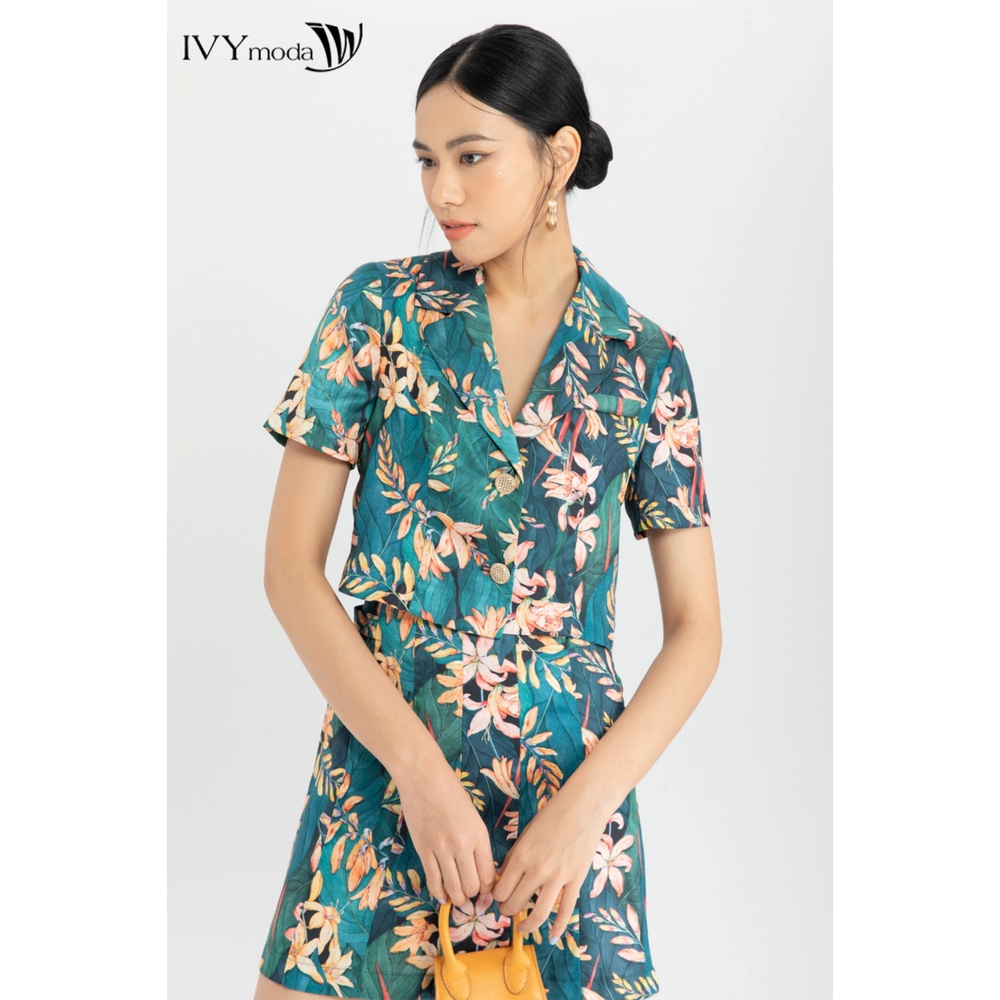 [NHẬP WABRTL5 GIẢM 10% TỐI ĐA 50K ĐH 250K ]Quần sooc lụa nữ ống suông IVY moda MS 20M6413