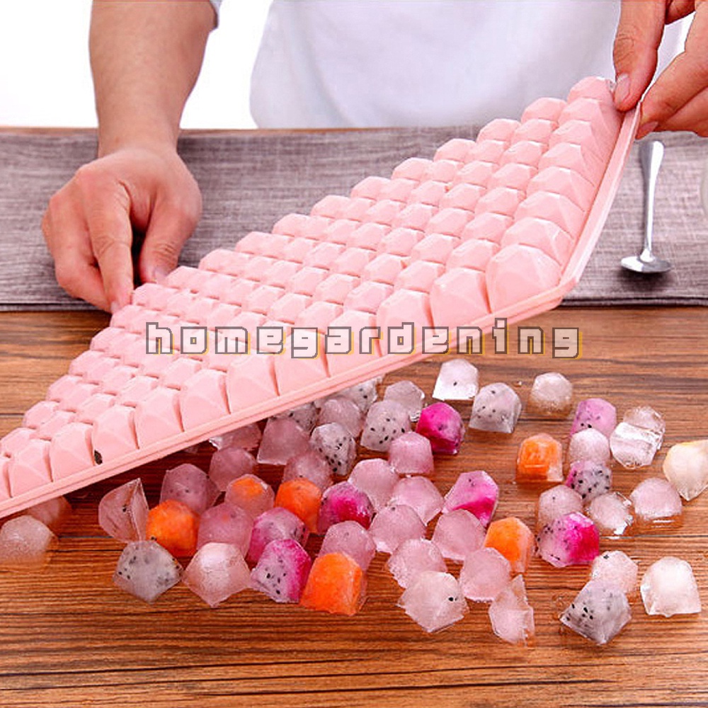 Khuôn Làm Đá Viên Hình Viên Kim Cương 60/96 Ngăn Tiện Dụng