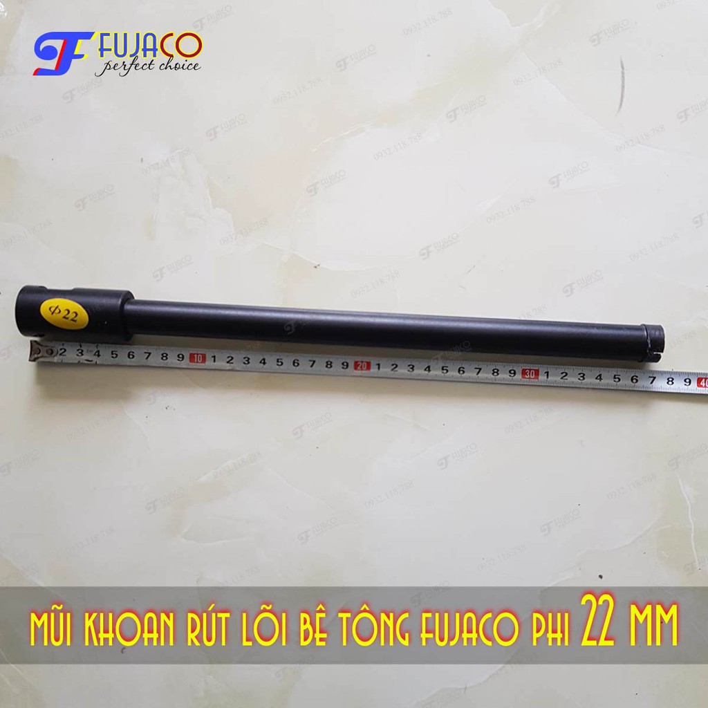 Mũi khoan rút lõi bê tông phi 22 mm - FUJACO