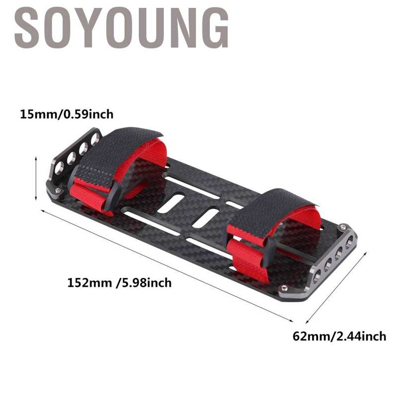 Khay Đựng Pin Bằng Sợi Carbon Cho Xe Điều Khiển Từ Xa Traxxas Hsp Redcat Rc4Wd Tamiya Tỉ Lệ 1:10