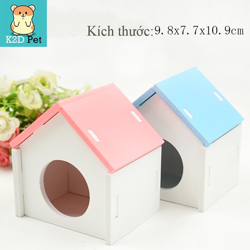 Nhà gỗ mái nhọn cho hamster