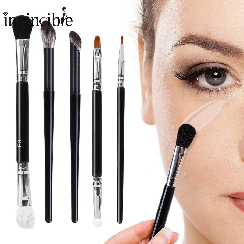 Cọ Trang Điểm Phấn Mắt/Kẻ Mắt Thiết Kế Hai Đầu Xốp Mềm Nhỏ Gọn