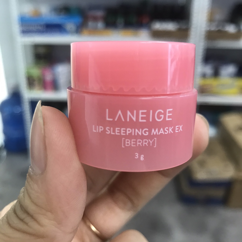 Son dưỡng môi Laneige hồng Lip Sleeping Mask Berry 3g - dạng mini